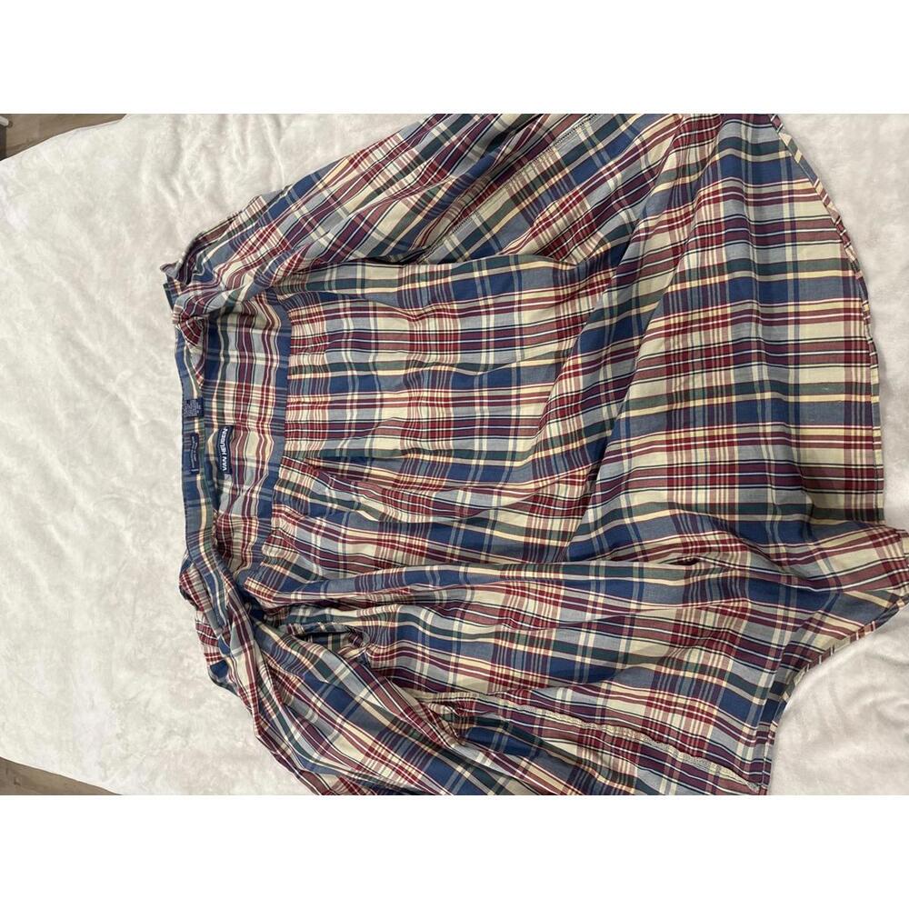 Van Heusen Plaid Dress Shirt 2X